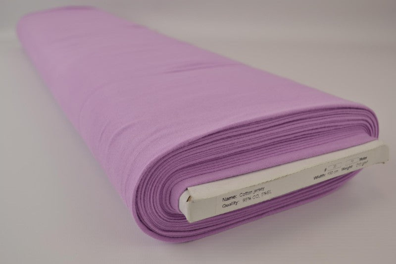 Lila bomullsjersey – naturlig, andningsbar & stretchig (bild 2 av 8)