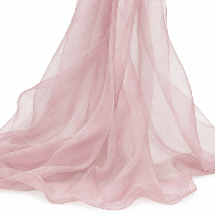 LJUS ROSA SIDENCHIFFONG - 130 CM BRED – 2. SORTERING