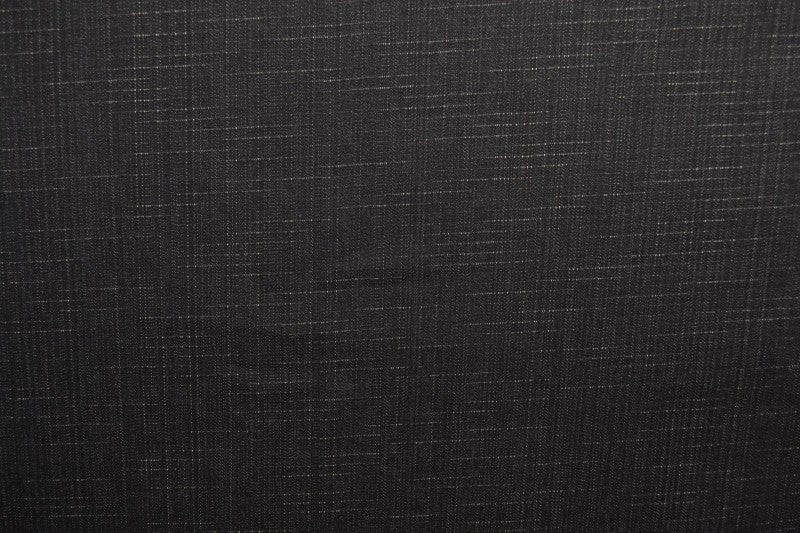 Svartmelerad otvättat denim med stretch – 370 g/m² (bild 3 av 9)