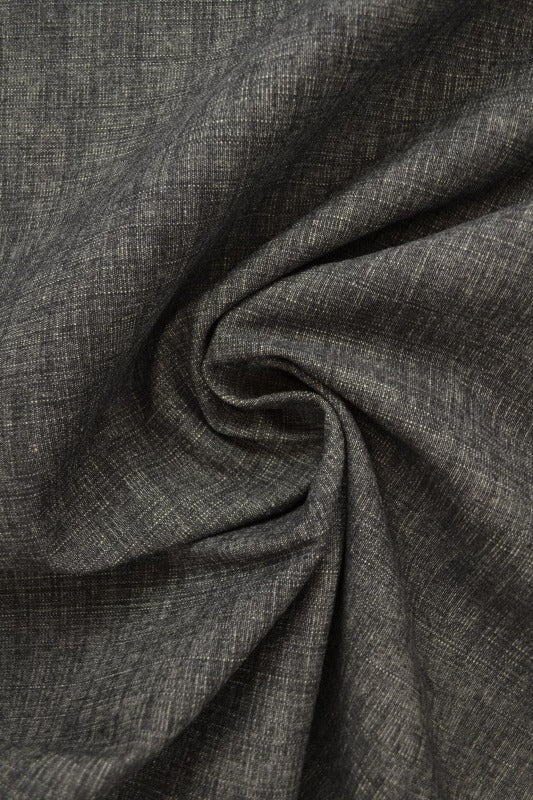 Mellangrå otvättat denim med stretch – 370 g/m² (bild 1 av 8)