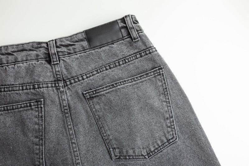 Kyl mellangrå otvättat denim med stretch – 370 g/m² (bild 5 av 9)