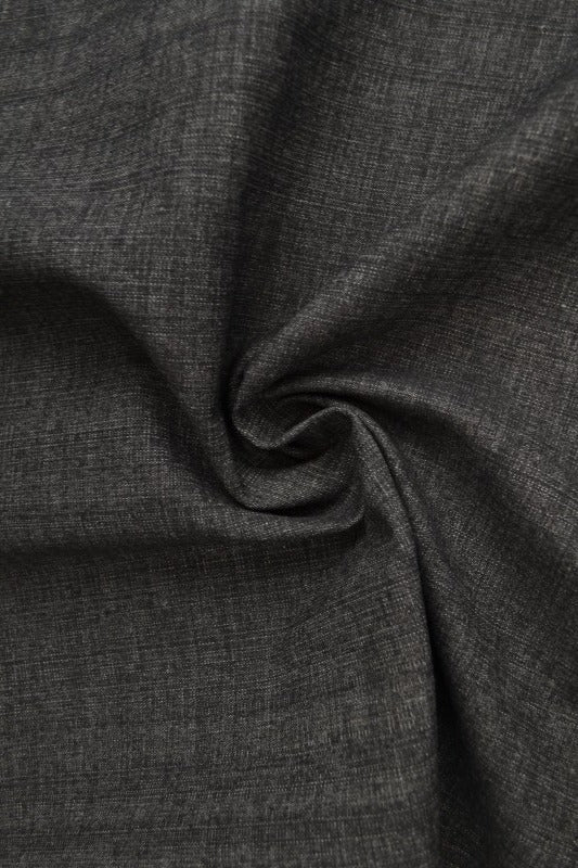 Koksgrå otvättat denim med stretch – 370 g/m² (bild 1 av 9)