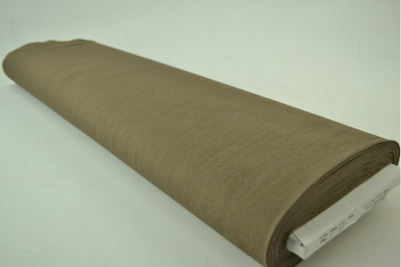 Olivgrön otvättat denim med stretch – 370 g/m² (bild 2 av 8)