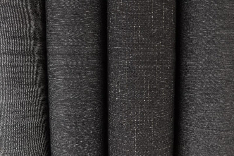 Khaki otvättat denim med stretch – 370 g/m² (bild 3 av 8)