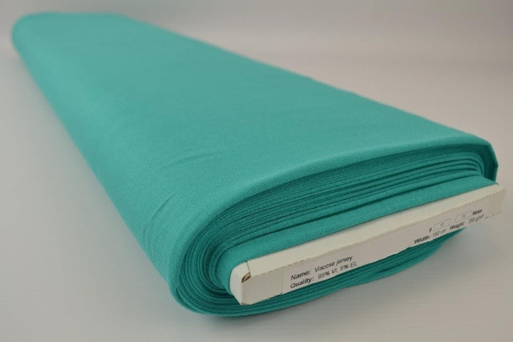 Turkos viskosjersey – mjuk, andningsbar & elastisk (bild 2 av 4)