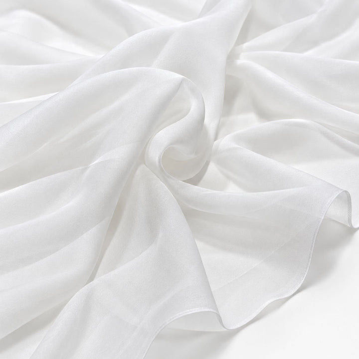VITT SIDENCHIFFONG – LÄTT, SKIRT CHIFFONGTYG - 140 CM BREDD