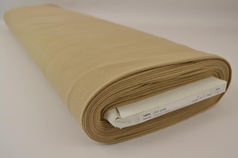 Beige bomullsjersey – naturlig, andningsbar & stretchig (bild 2 av 7)
