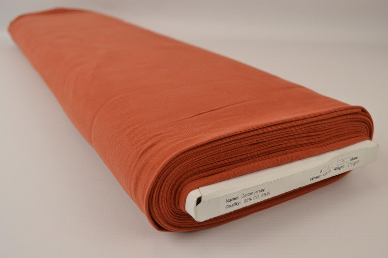 Koppar bomullsjersey – naturlig, andningsbar & stretchig (bild 2 av 8)
