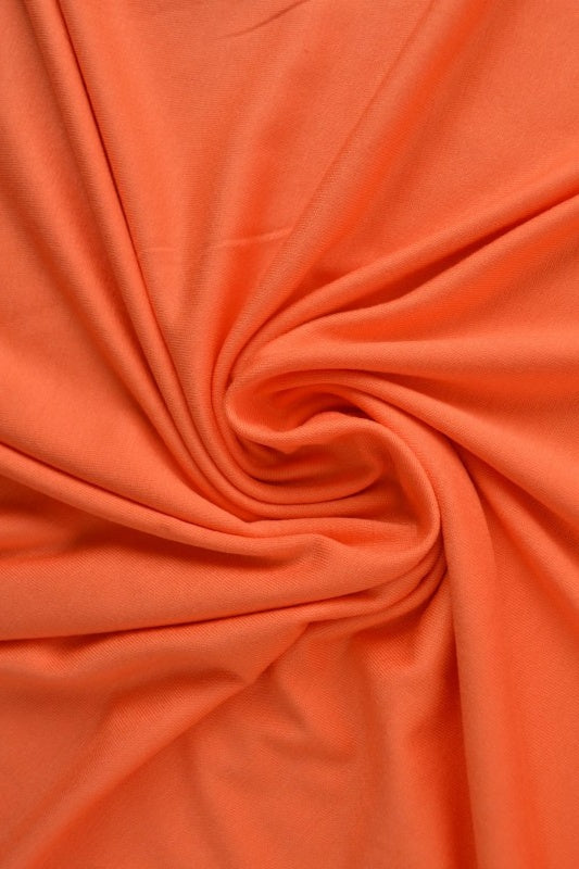 Mörk orange viskosjersey – mjuk, andningsbar & elastisk (bild 1 av 4)