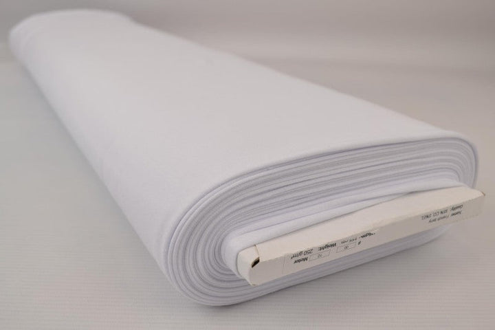 Vit french terry – mjuk bomullsstickad metervara med stretch (bild 2 av 5)