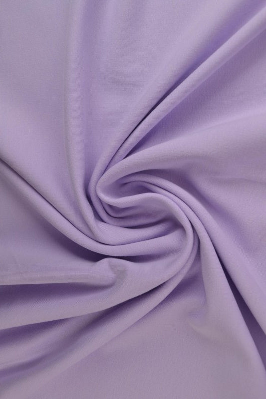 Lavendel french terry – mjuk bomullsstickad metervara med stretch (bild 1 av 5)