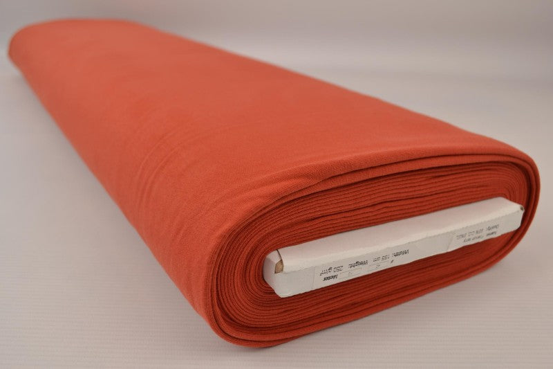 Koppar french terry – mjuk bomullsstickad metervara med stretch (bild 2 av 5)