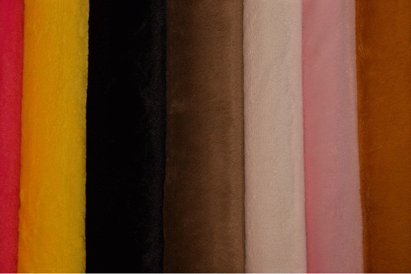 Bordeaux mjuk plysch – 10 mm lugg & tvärsgående stretch (bild 3 av 5)