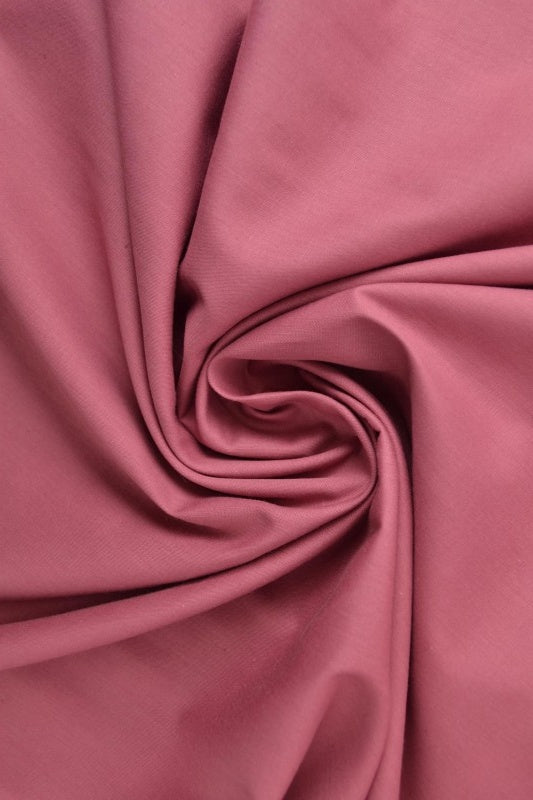 Vintage mörk rosa bomullspoplin – tätt vävt bomullstyg (bild 1 av 10)