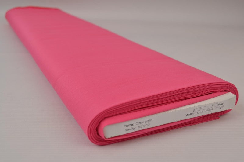 Pink bomullspoplin – tätt vävt bomullstyg (bild 2 av 10)