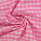 ROSA GINGHAM RUTIGT BOMULLSTYG 6,5 MM GINGHAM RUTOR