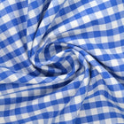 BLÅ GINGHAM RUTIGT BOMULLSTYG 6,5 MM GINGHAM RUTOR