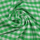LJUSGRÖN GINGHAM RUTIGT BOMULLSTYG 6,5 MM GINGHAM RUTOR