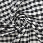 SVART GINGHAM RUTIGT BOMULLSTYG 6,5 MM GINGHAM RUTOR
