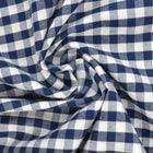 NAVY GINGHAM RUTIGT BOMULLSTYG 6,5 MM GINGHAM RUTOR