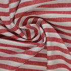 RÖD GINGHAM RANDIGT BOMULLSTYG 6,5 MM