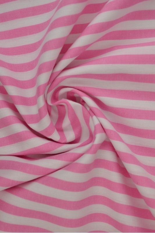 ROSA GINGHAM RANDIGT BOMULLSTYG 6,5 MM – OEKO-TEX BOMULL, LÄTT & ANDNINGSBART