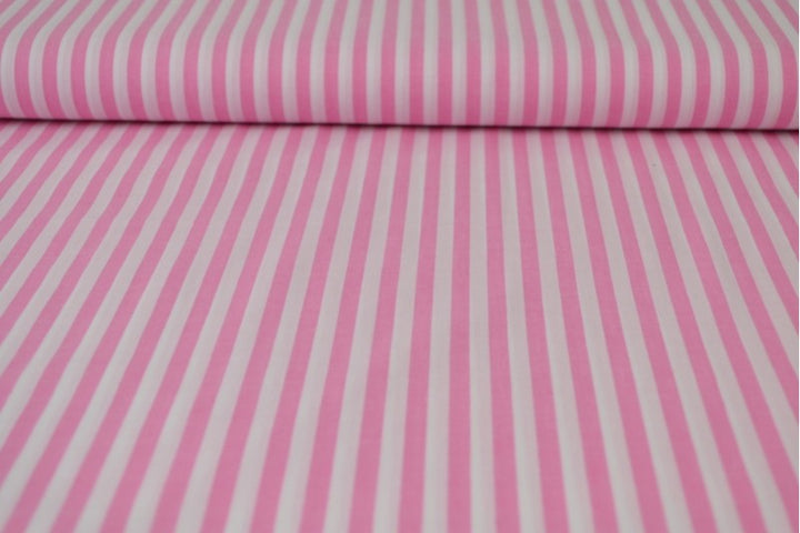 ROSA GINGHAM RANDIGT BOMULLSTYG 6,5 MM – OEKO-TEX BOMULL, LÄTT & ANDNINGSBART