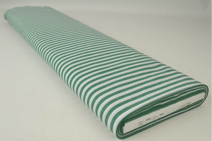 GRÖN GINGHAM RANDIGT BOMULLSTYG 6,5 MM – OEKO-TEX BOMULL, LÄTT & ANDNINGSBART