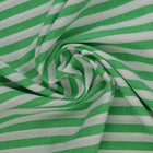 LJUSGRÖN GINGHAM RANDIGT BOMULLSTYG 6,5 MM