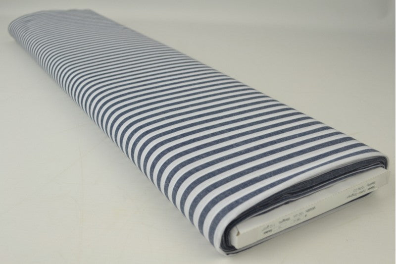Marinblått rutigt bomullstyg, gingham 6,5 mm (bild 2 av 11)