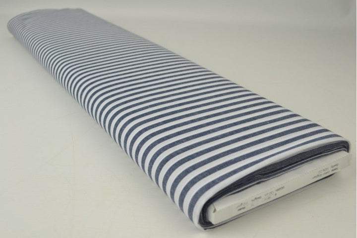Marinblått rutigt bomullstyg, gingham 6,5 mm (bild 2 av 11)