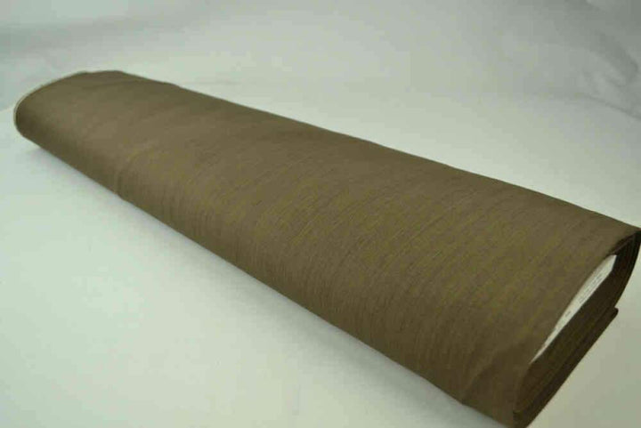 Taupe otvättat denim med stretch – 370 g/m² (bild 2 av 4)