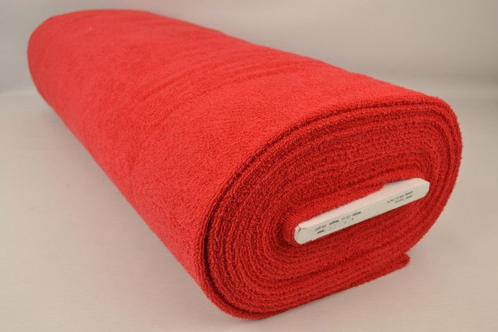 RÖD DUBBELSIDIG FROTTÉ – ABSORBERANDE HANDDUKSTYG (OEKO-TEX)