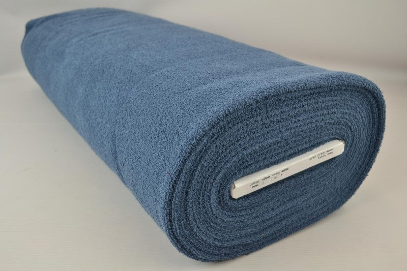 STÅLBLÅ DUBBELSIDIG FROTTÉ – ABSORBERANDE HANDDUKSTYG (OEKO-TEX)