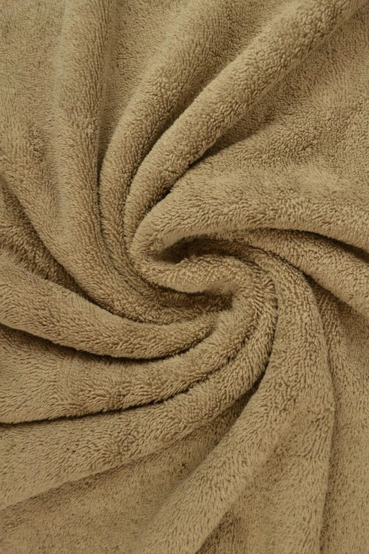 TAUPE DUBBELSIDIG FROTTÉ – ABSORBERANDE HANDDUKSTYG (OEKO-TEX)