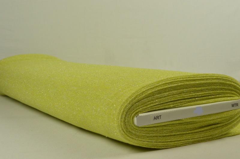 Limegrön jersey med lurex – elastiskt glittertyg (bild 2 av 2)