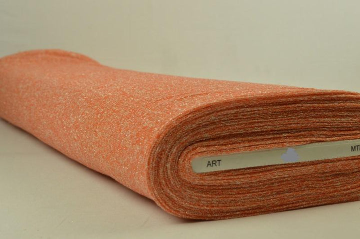 Orange jersey med lurex – elastiskt glittertyg (bild 2 av 2)
