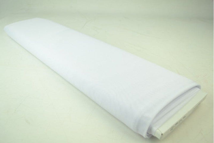 Vit lycramesh – elastiskt nettyg, semi-transparent 4-vägs stretch (bild 2 av 4)