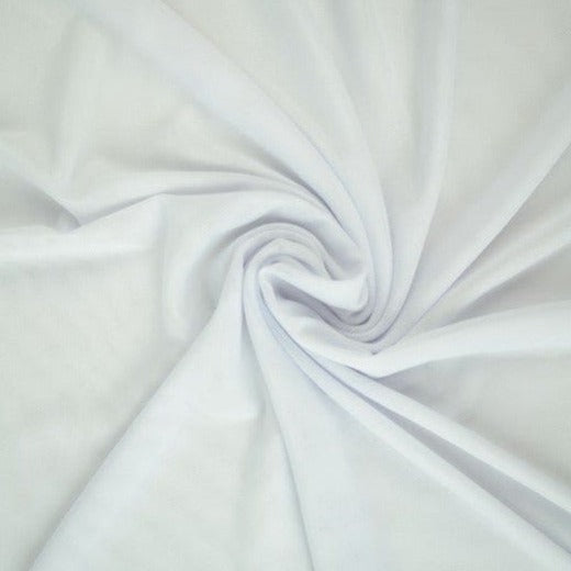 Vit lycramesh – elastiskt nettyg, semi-transparent 4-vägs stretch (bild 1 av 4)