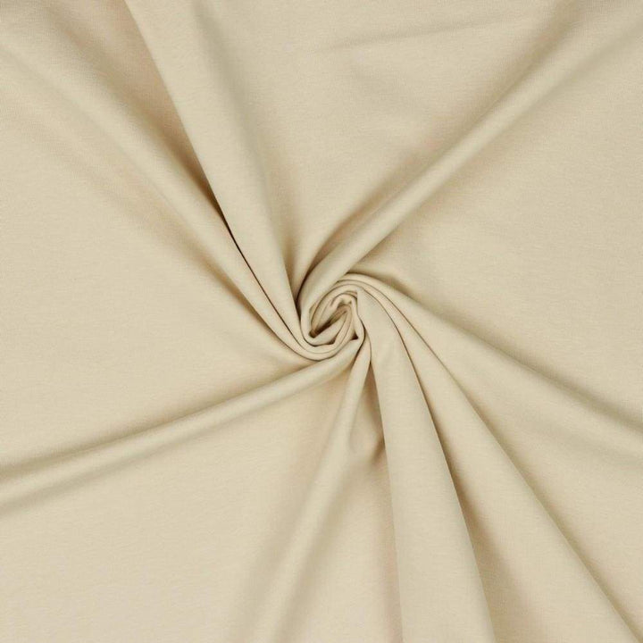 BEIGE EKOLOGISK BOMULLS JERSEY – GOTS-CERTIFIERAD TRIKÅ