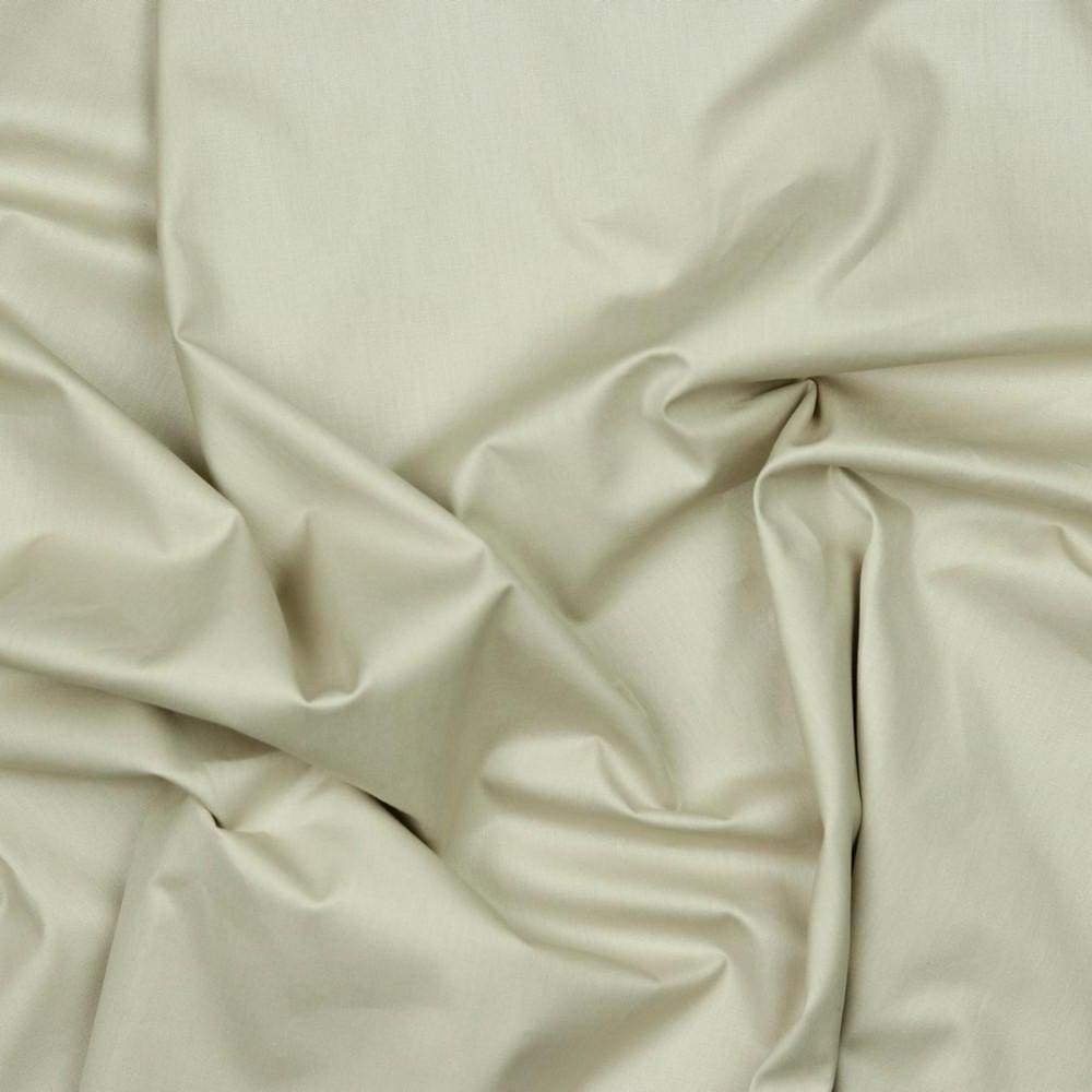 BEIGE POPLINTYG – 100% EKOLOGISK BOMULL (GOTS)