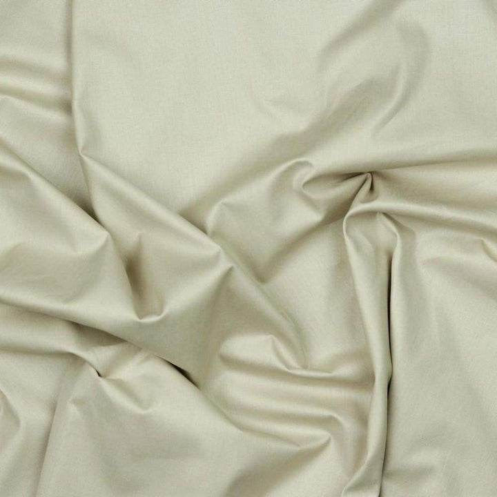 BEIGE POPLINTYG – 100% EKOLOGISK BOMULL (GOTS)