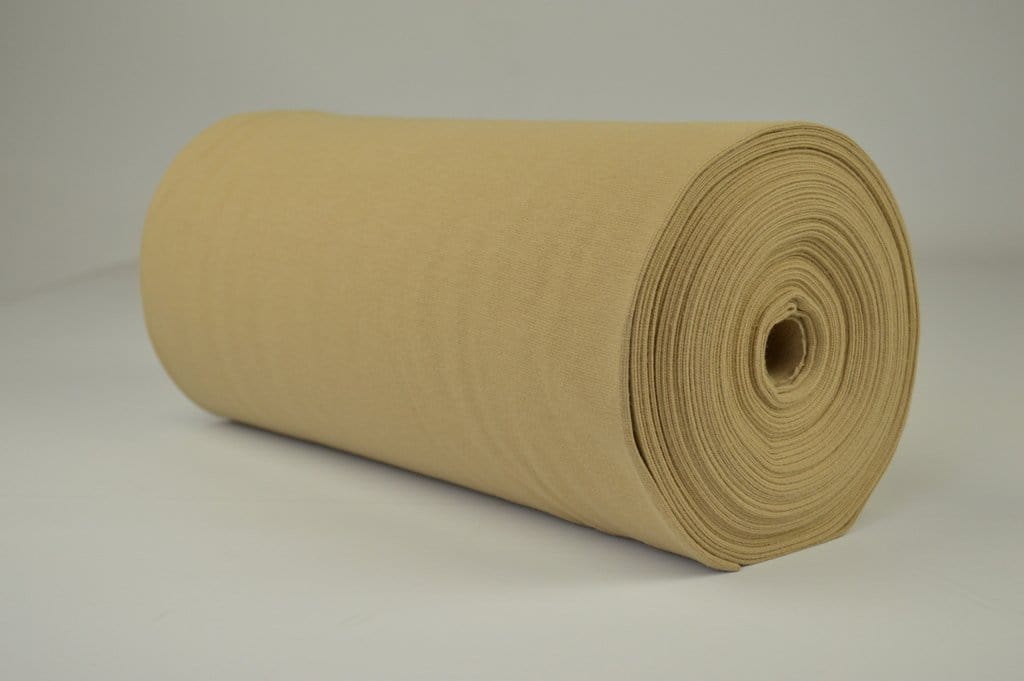 Beige muddväv – bomullsmudd med stretch (bild 2 av 5)