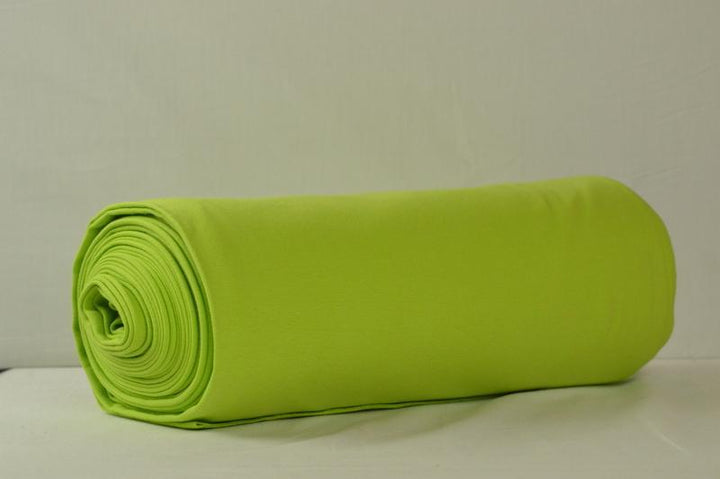 Limegrön muddväv – bomullsmudd med stretch (bild 2 av 5)