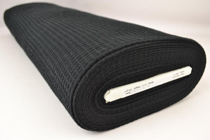 SVART VÅFFEL PIQUÉ – ABSORBERANDE & SNABBTORKANDE