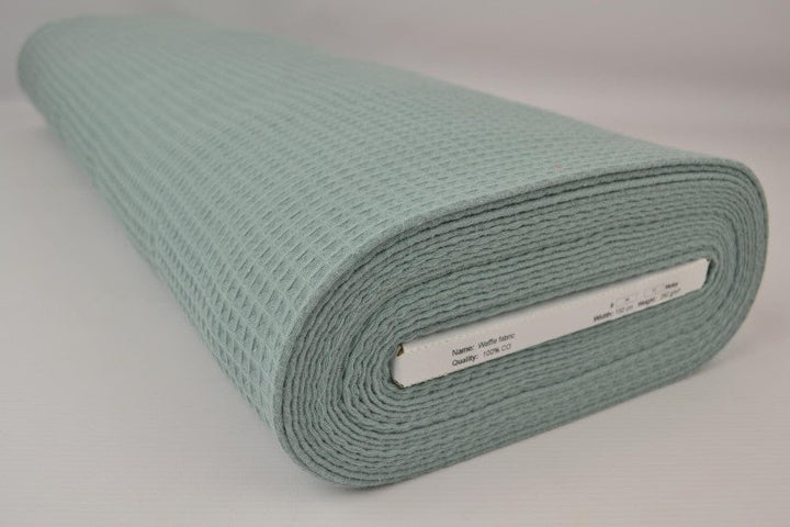 Vintage grön våffel piqué – absorberande & snabbtorkande (bild 2 av 8)