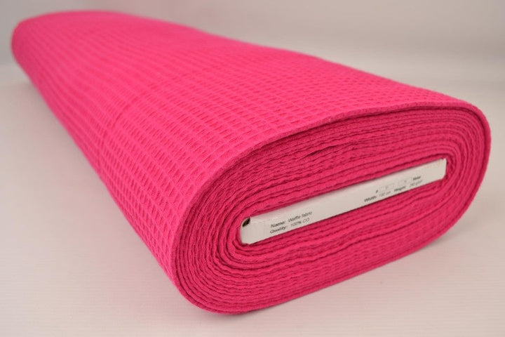 Pink våffel piqué – absorberande & snabbtorkande (bild 2 av 8)
