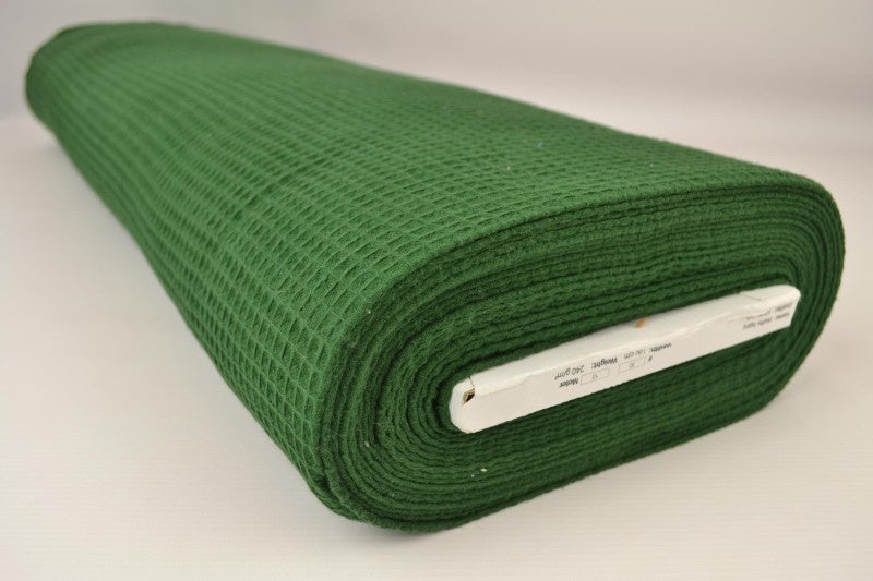 Mörkgrön våffel piqué – absorberande & snabbtorkande (bild 2 av 8)