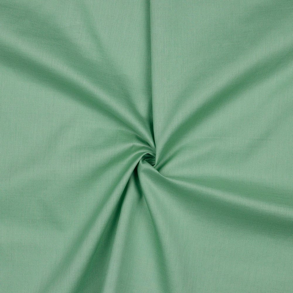 GRÖN EKOLOGISK LÄTT SEMI TRANSPARENT VOILE TYG AV BOMULL