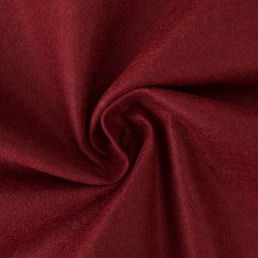 TJOCK VINRÖD FILT 3 MM – HOBBY & DEKORATION
